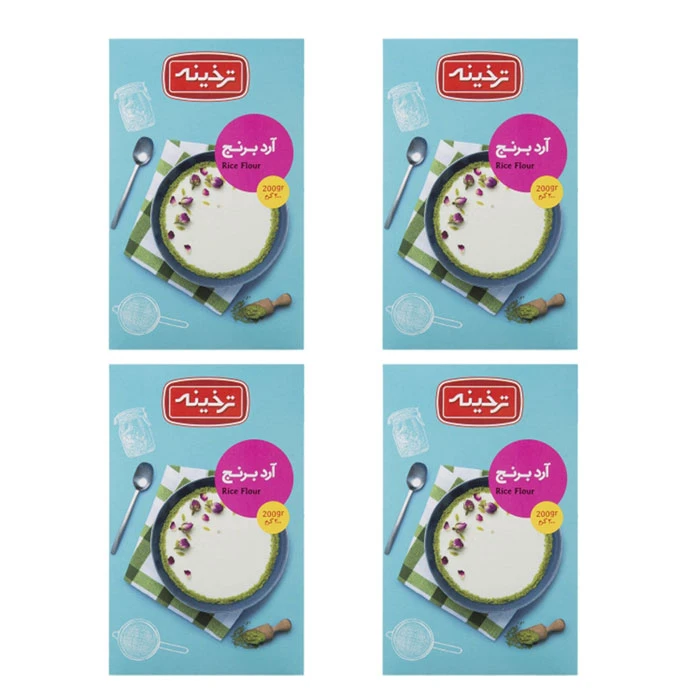 qualityq_90-22433 آرد برنج ترخینه - 200 گرم بسته 4 عددی - تصویر 1