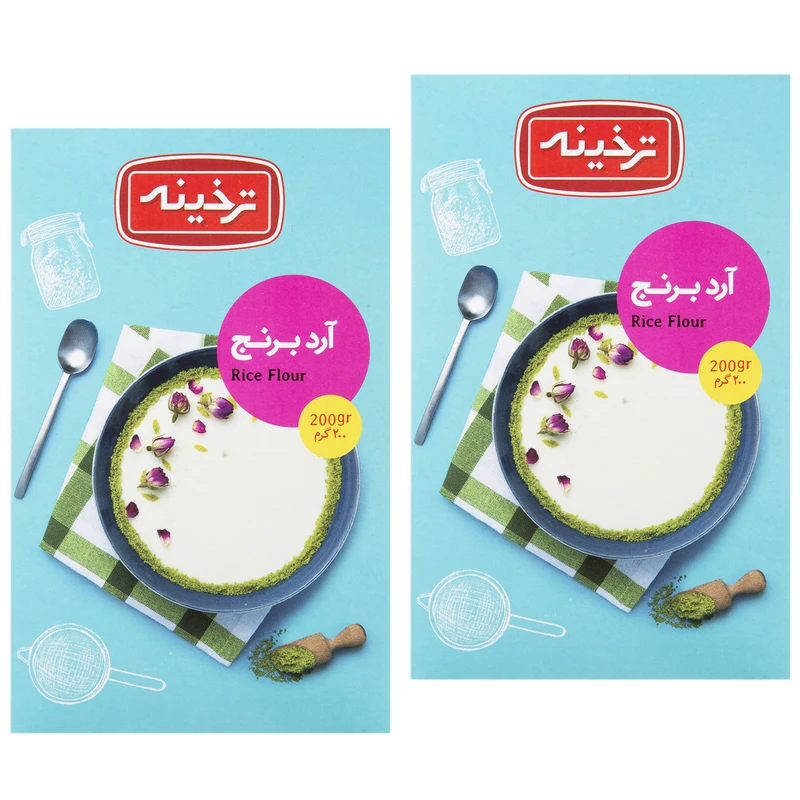 qualityq_90-22435 آرد برنج ترخینه - 200 گرم بسته 2 عددی - تصویر 1