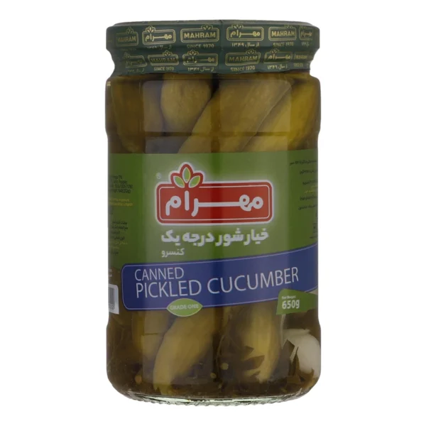 خیارشور درجه یک مهرام - 650 گرم