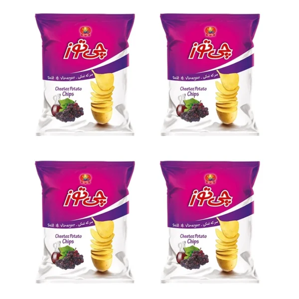 چیپس سرکه نمکی چی توز - 30 گرم بسته 4 عددی