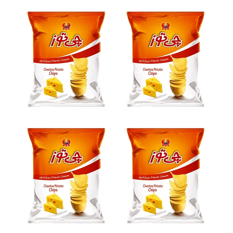 qualityq_90-22937 چیپس پنیر فرانسوی چی توز - 30 گرم بسته 4 عددی - تصویر 1