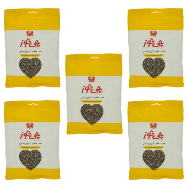 تخمه آفتابگردان نمکی چی توز - 105 گرم بسته 5 عددی