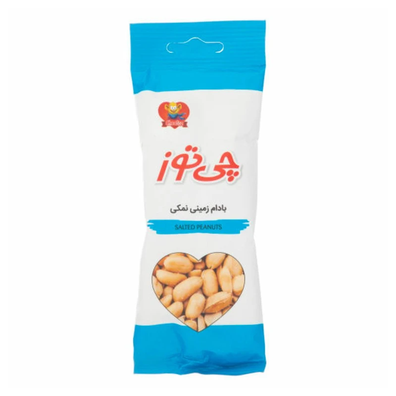 qualityq_90-23094 بادام زمینی نمکی چی توز - 40 گرم بسته 12 عددی - تصویر 1