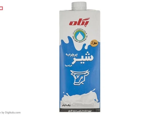 شیر پرچرب فرادما پگاه مقدار 1 لیتر