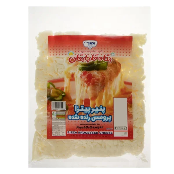 پنیر پروسس پیتزا رنده شده پگاه مقدار 1000 گرم