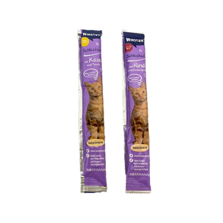 qualityq_90-25099 تشویقی گربه وینستون مدل بستنی طعم گوشت و پنیر وزن 15 گرم مجموعه دو عددی - تصویر 1