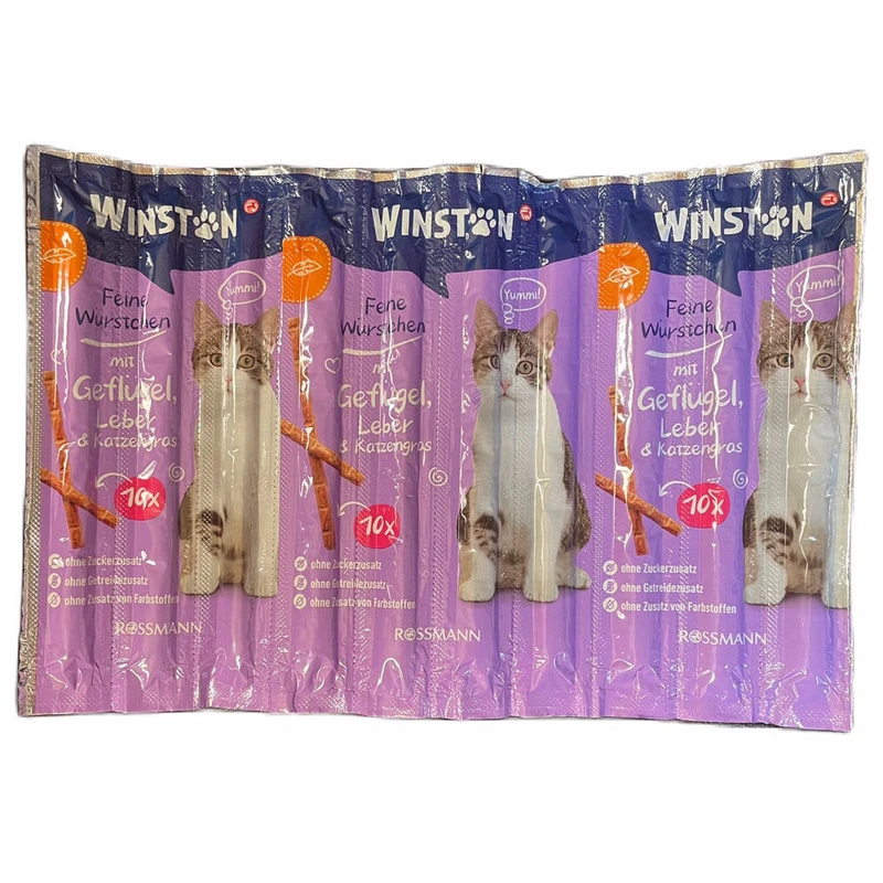 qualityq_90-25123 غذای تشویقی گربه وینستون مدل mit geflugel and leber new وزن 50 گرم - تصویر 1