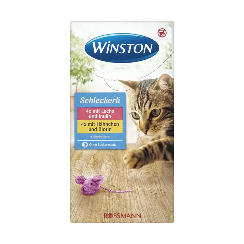 qualityq_90-25332 تشویقی گربه بستنی وینستون مدل مرغ و ماهی بسته 8 عددی - تصویر 1