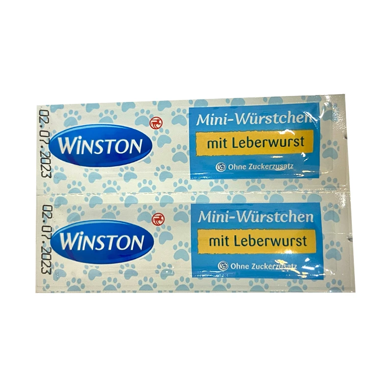 qualityq_90-25536 تشویقی گربه وینستون مدل Mini Sausage طعم جگر بسته 2 عددی - تصویر 1