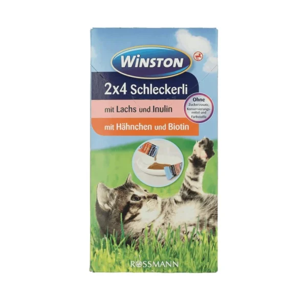 غذای تشویقی گربه وینستون مدل بستنی وزن 120 گرم