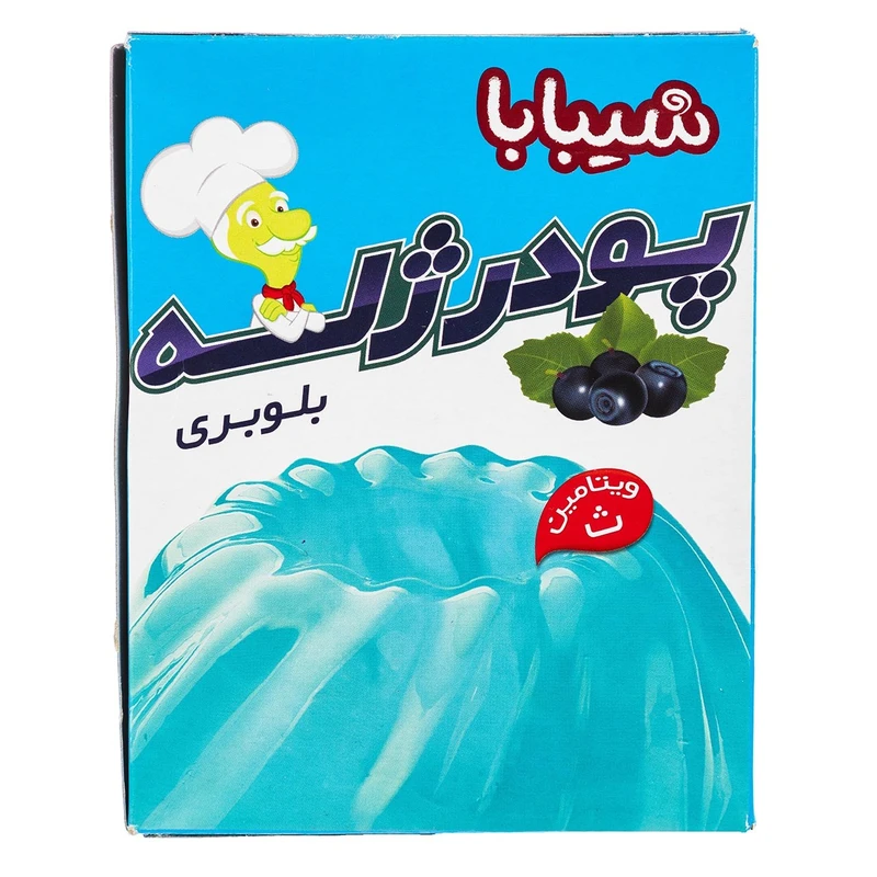 qualityq_90-26162 پودر ژله بلوبری شیبابا مقدار 100 گرم - تصویر 1