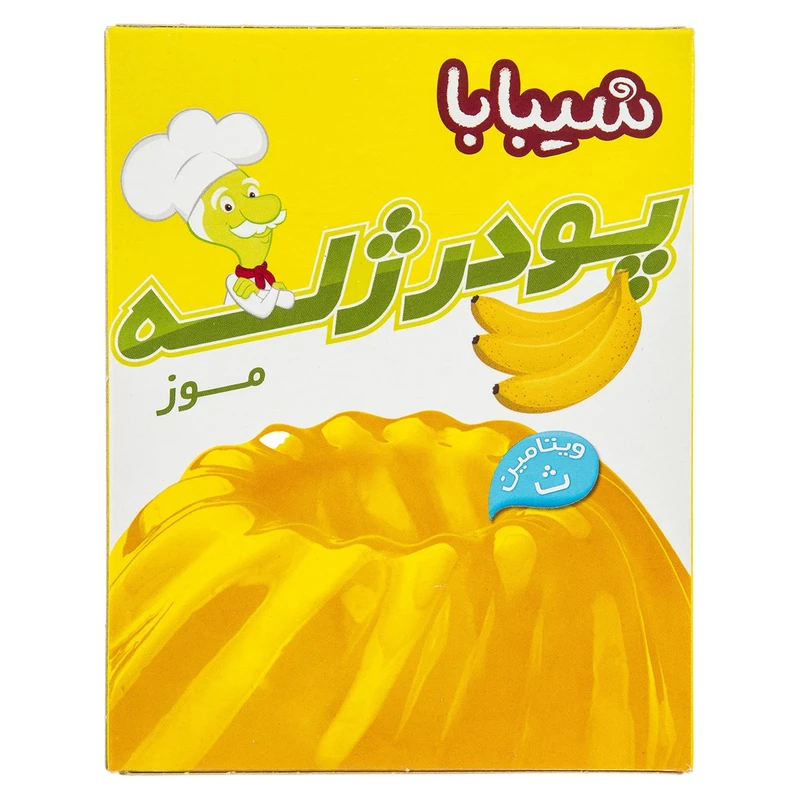 qualityq_90-26185 پودر ژله موز شیبابا مقدار 100 گرم - تصویر 1