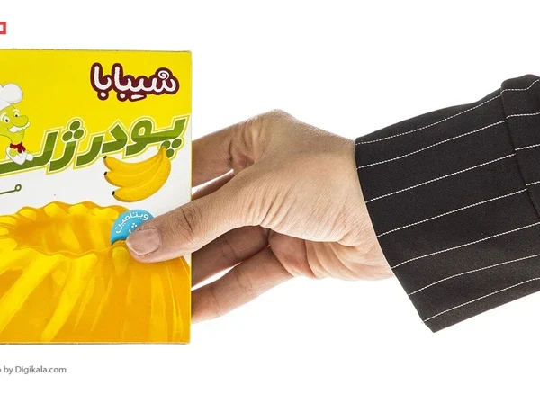 پودر ژله موز-توت فرنگی شیبابا مقدار 100 گرم