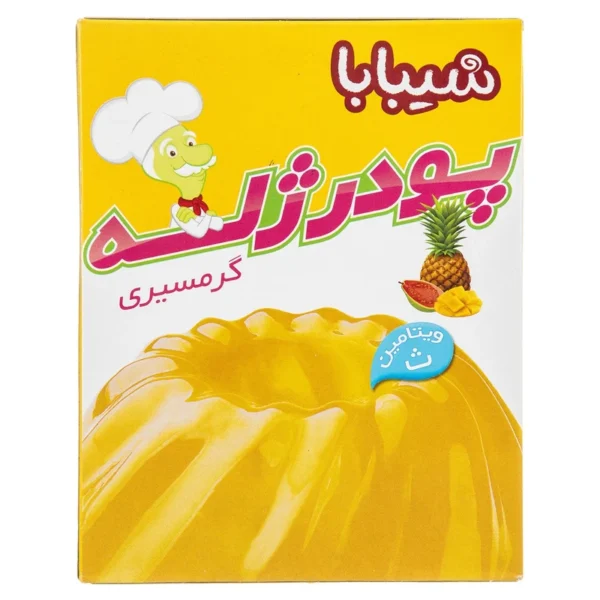 پودر ژله گرمسیری شیبابا مقدار 100 گرم