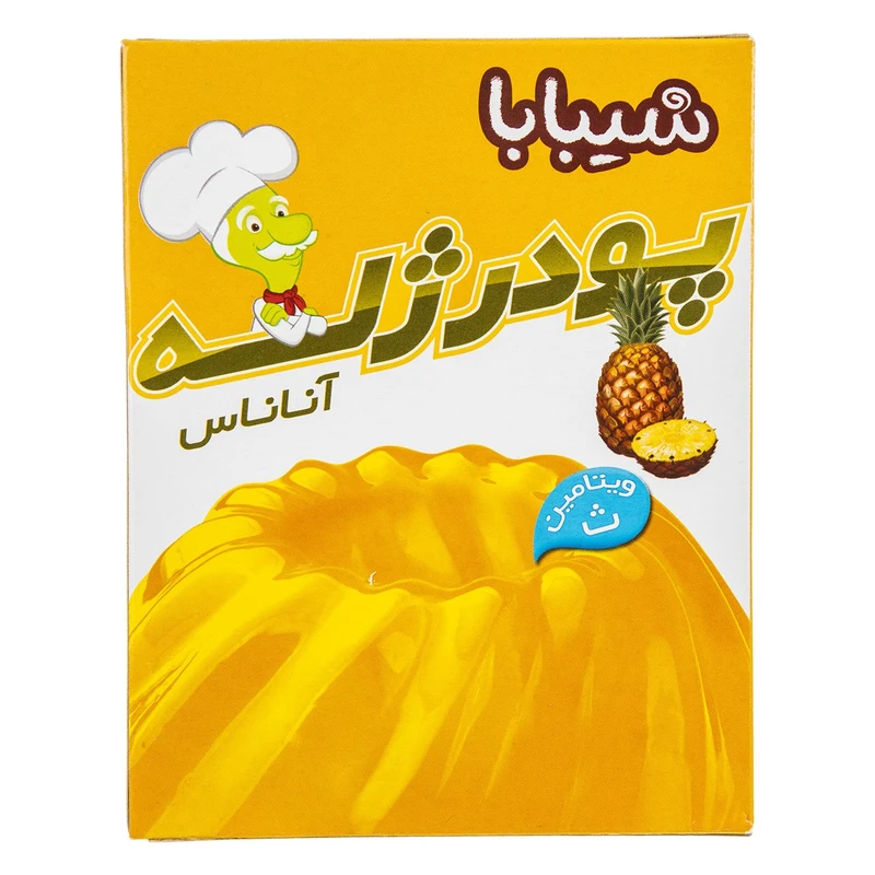 qualityq_90-26270 پودر ژله آناناس شیبابا - 100 گرم - تصویر 1