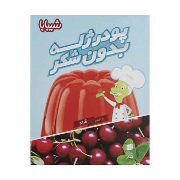 پودر ژله گیاهی آلبالو شیبابا مقدار 100 گرم