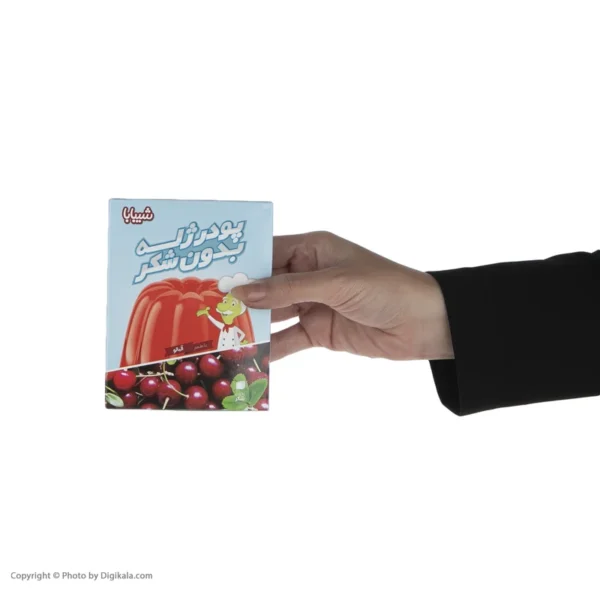 پودر ژله گیاهی آلبالو شیبابا مقدار 100 گرم