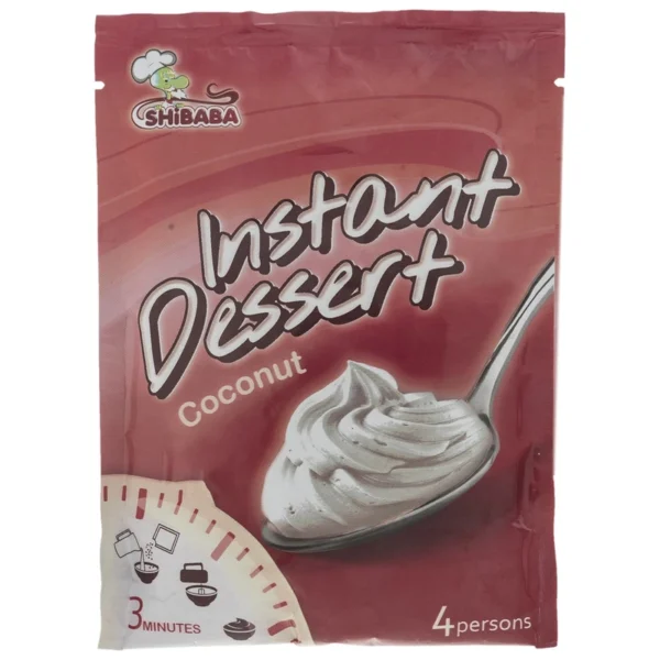 پودر دسر فوری نارگیل شیبابا مقدار 110 گرم