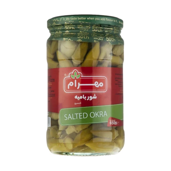 کنسرو شور بامیه مهرام - 650 گرم