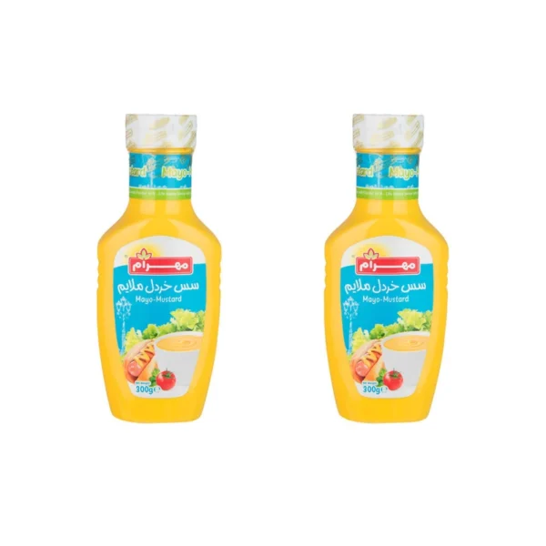 سس خردل ملایم مهرام - 300 گرم بسته 2 عددی
