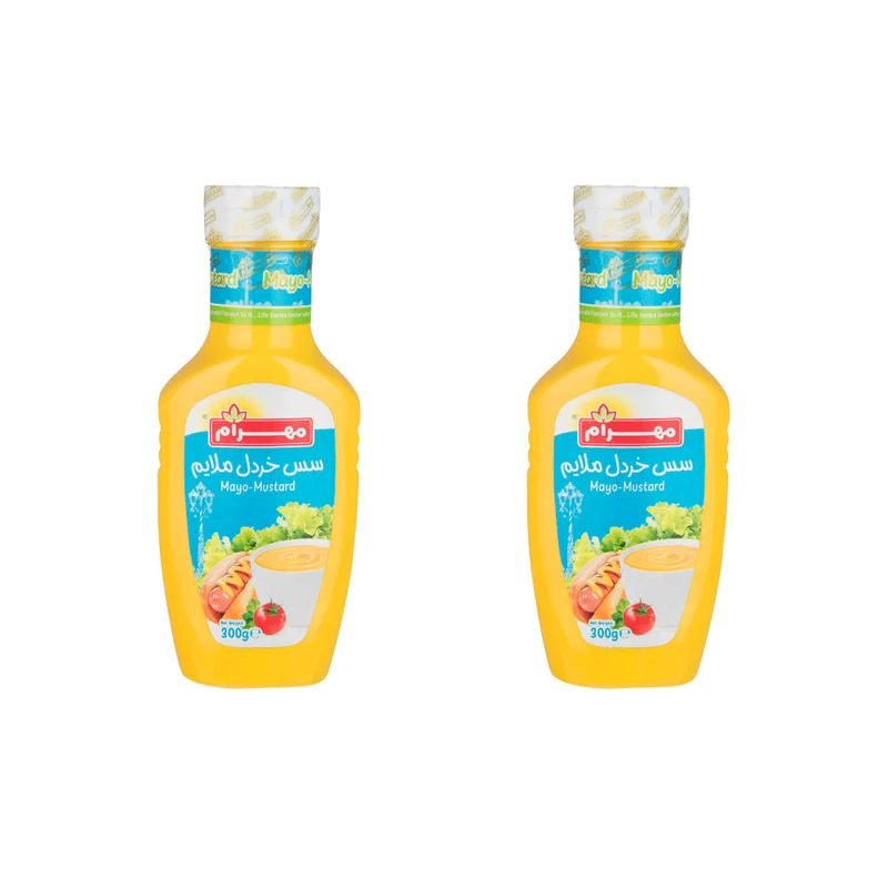 qualityq_90-2794 سس خردل ملایم مهرام - 300 گرم بسته 2 عددی - تصویر 1