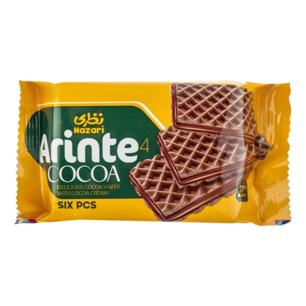 ویفر کاکائو با فراورده کاکائویی آرینته نظری - 38 گرم