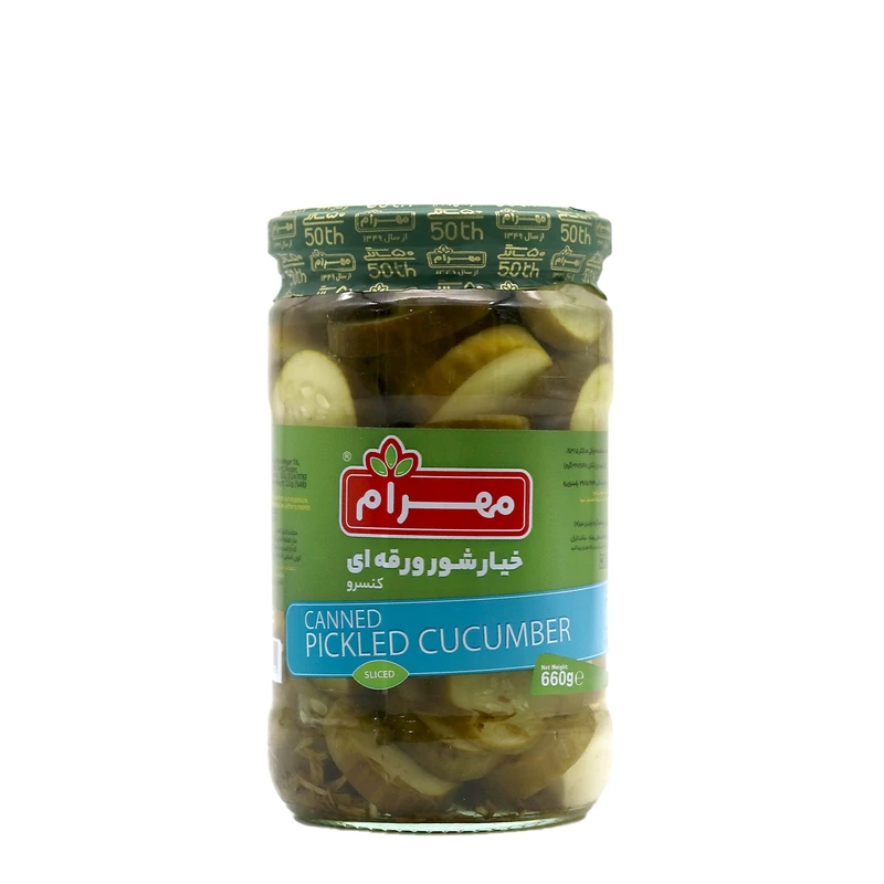 qualityq_90-2803 خیارشور ورقه ای مهرام - 660 گرم - تصویر 1