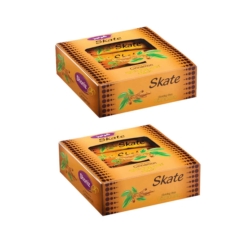 qualityq_90-29927 آدامس اسکیت دارچین شونیز بسته 2 عددی - تصویر 1