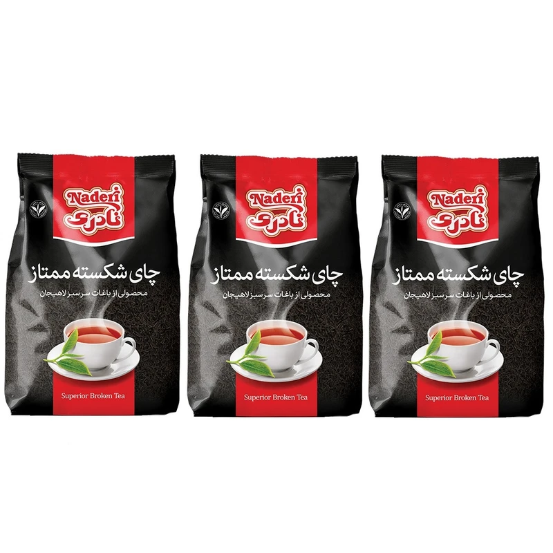 qualityq_90-30775 چای ایرانی شکسته ممتاز نادری - 250 گرم بسته 3 عددی - تصویر 1
