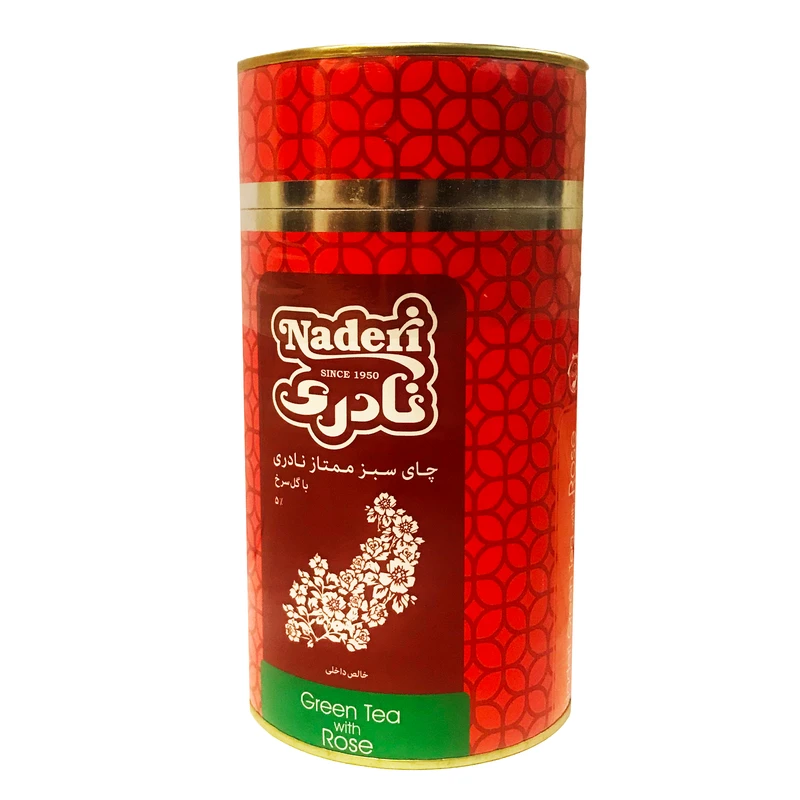 qualityq_90-31425 چاي سبز ممتاز با گل سرخ نادري مقدار 265 گرم - تصویر 1