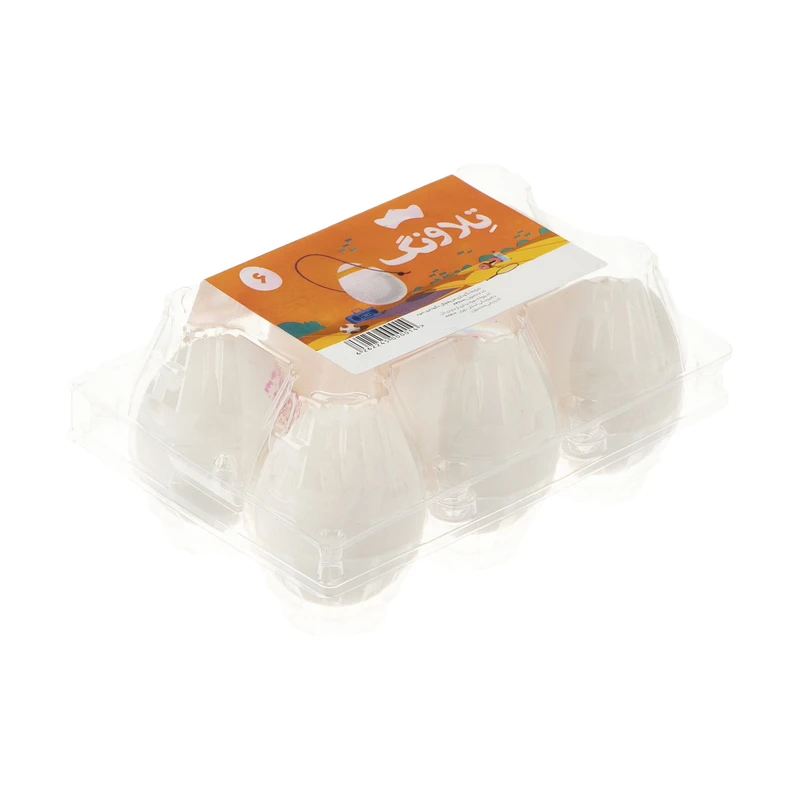 qualityq_90-31578 تخم مرغ گرید B تلاونگ بسته 6 عددی - تصویر 1