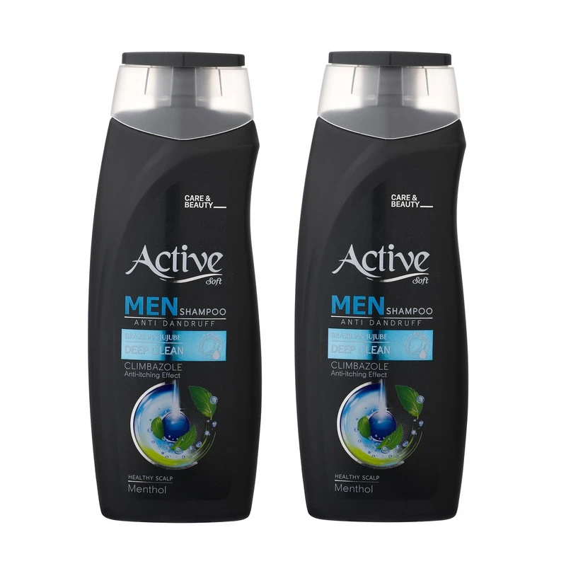 qualityq_90-31812 شامپو ضد شوره مو اکتیو مدل جوجوبا حجم 350 میلی لیتر بسته 2 عددی - تصویر 1