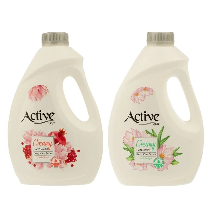 qualityq_90-31882 مایع دستشویی کرمی اکتیو مدل گل همیشه بهار وزن 2000 گرم مجموعه 2 عددی - تصویر 1