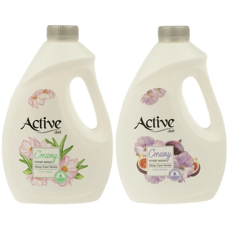 qualityq_90-31948 مایع دستشویی کرمی اکتیو مدل انجیر وزن 2000 گرم مجموعه 2 عددی - تصویر 1