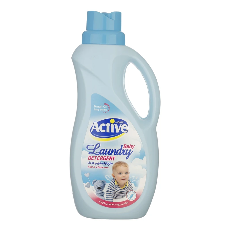 qualityq_90-32181 مایع لباسشویی کودک اکتیو مدل لاندری بیبی - وزن 1500 گرم - تصویر 1