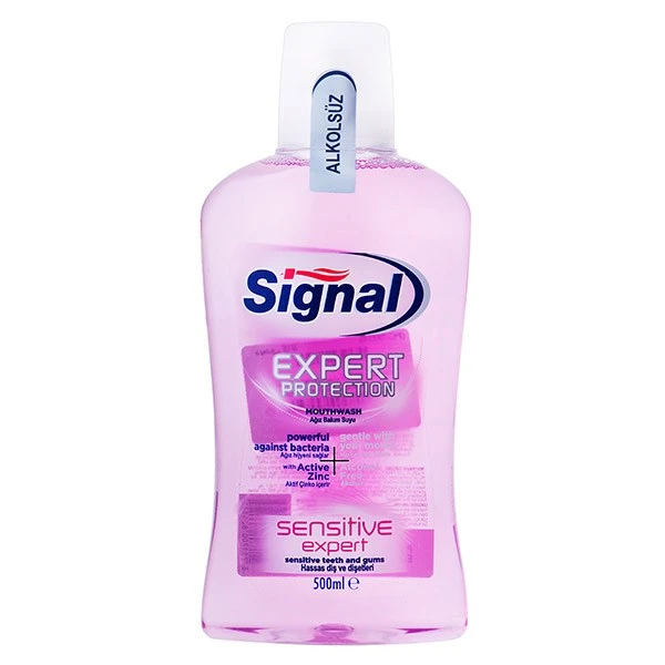 qualityq_90-32755 دهان شویه سیگنال مدل Sensitive حجم 500 میلی لیتر - تصویر 1