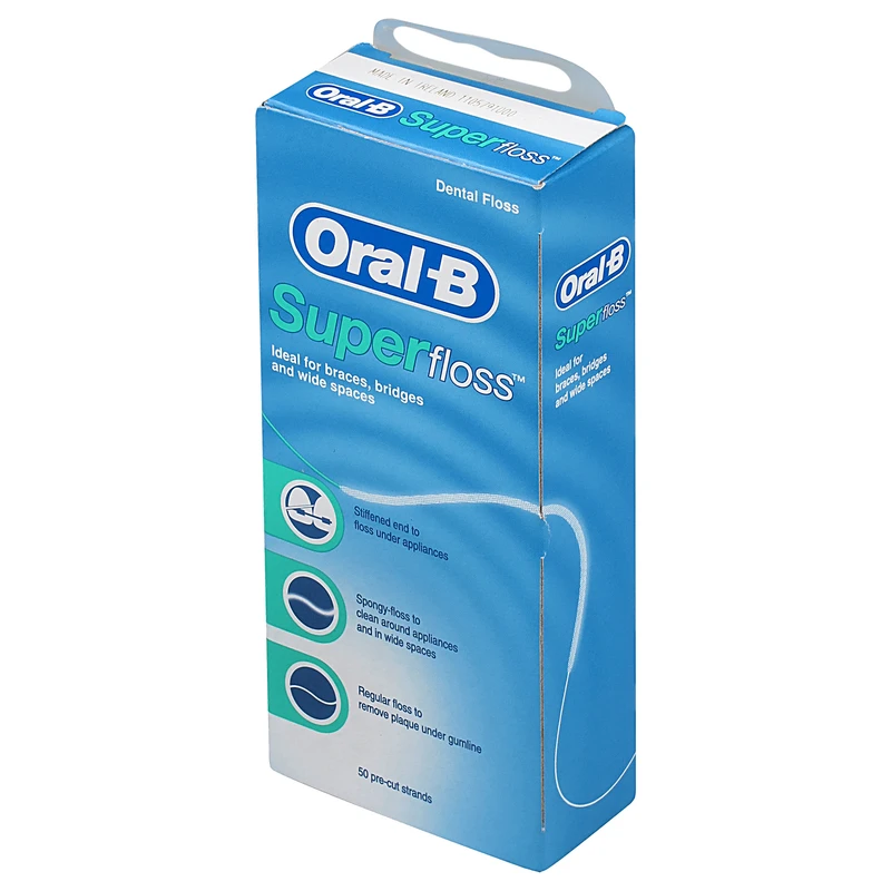 qualityq_90-32828 نخ دندان اورال-بی مدل superfloss - تصویر 1