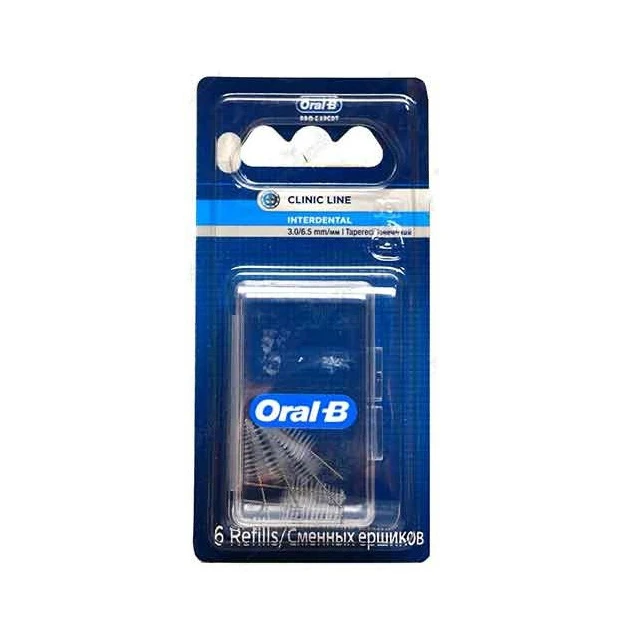 qualityq_90-32869 یدک مسواک بین دندانی اورال-بی کد 01 بسته 6 عددی - تصویر 1