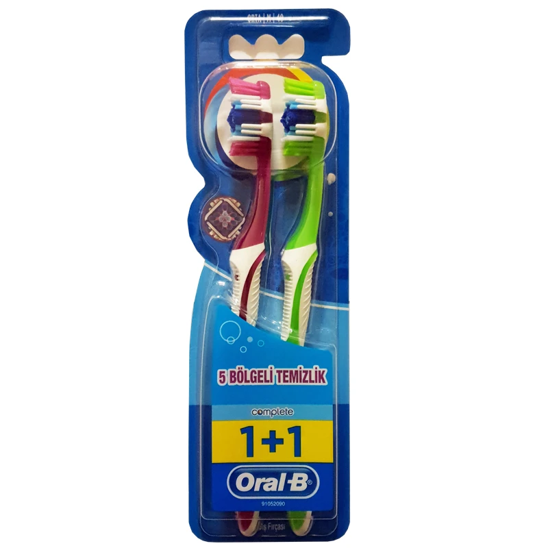 qualityq_90-32955 مسواک اورال-بی مدل PRO-EXPERT مدل با برس متوسط بسته 2 عددی - تصویر 1