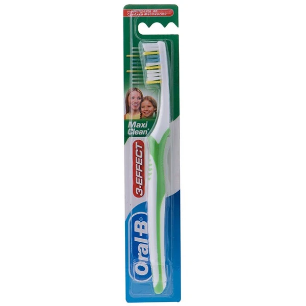 qualityq_90-32984 مسواک اورال-بی مدل Maxi clean 3effect Medium با برس متوسط - تصویر 1