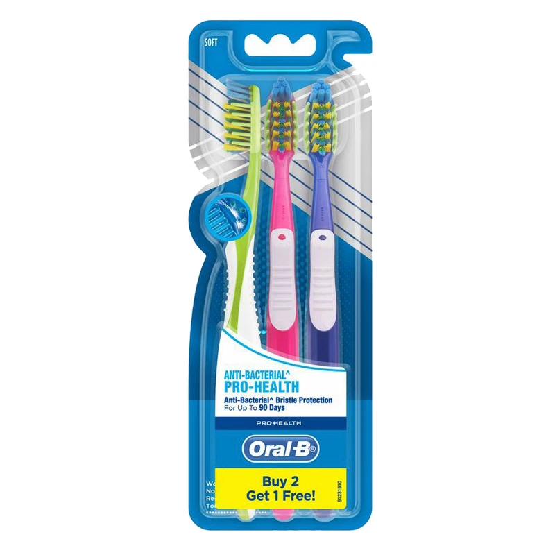 qualityq_90-33427 مسواک اورال-بی مدل Pro Health با برس نرم بسته 3 عددی - تصویر 1