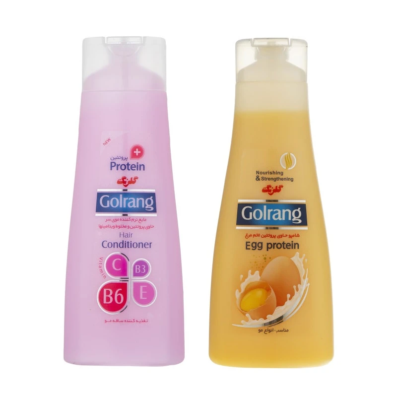 qualityq_90-33588 شامپو مو گلرنگ مدل پروتئین تخم مرغ حجم 900 میلی لیتر به همراه نرم کننده مو گلرنگ مدل 2 حجم 900 میلی لیتر - تصویر 1