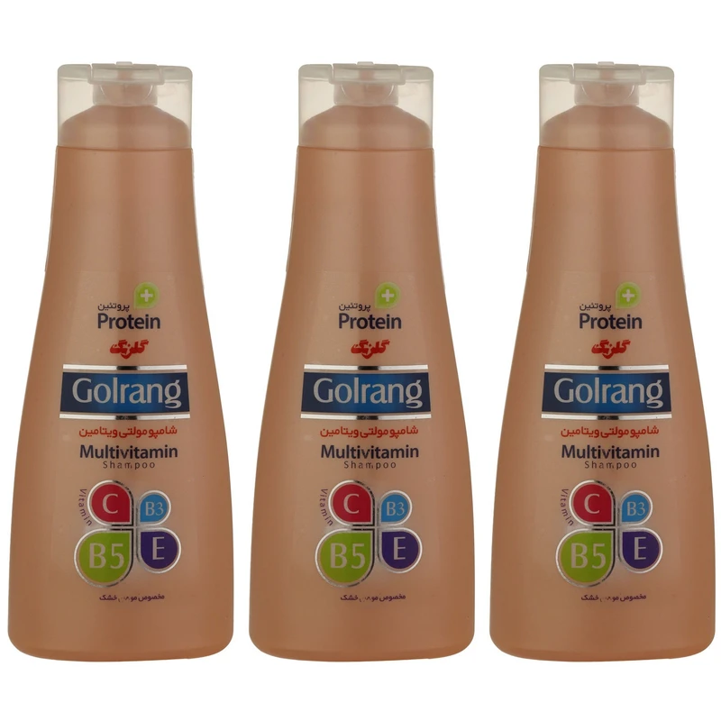 qualityq_90-33599 شامپو مو گلرنگ مدل Plus Protein وزن 400 گرم مجمومه 3 عددی - تصویر 1