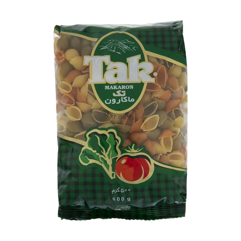qualityq_90-3397 ماکارونی شلز سبزیجات تک ماکارون مقدار 500 گرمی - تصویر 1