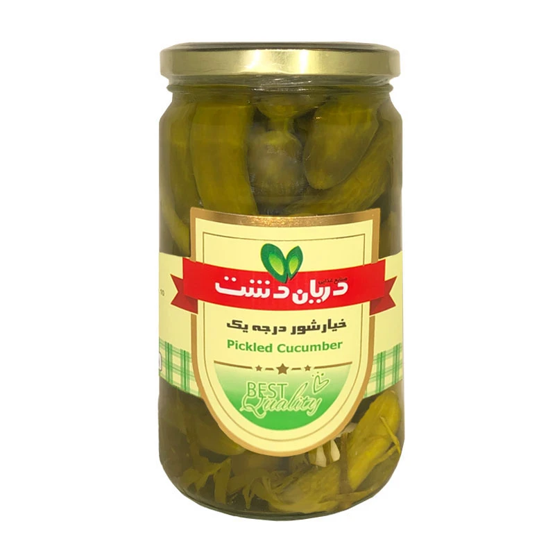 qualityq_90-34723 خیارشور درجه یک دریان دشت - 750 گرم - تصویر 1