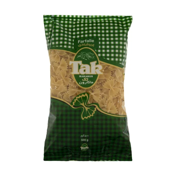 ماکارونی پروانه ای تک ماکارون - 500 گرم