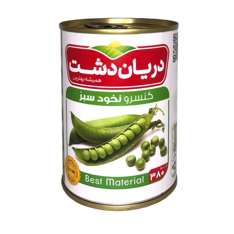 qualityq_90-34827 کنسرو نخود سبز دریان دشت - 380 گرم - تصویر 1