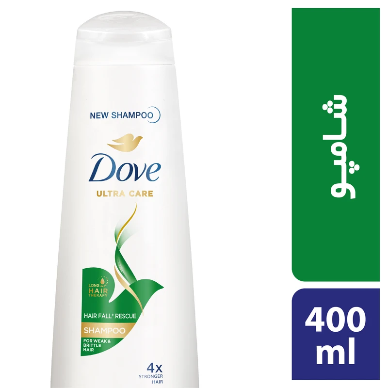 qualityq_90-34849 شامپو تقویت کننده موهای شکننده داو مدل Harifall Rescue حجم 400 میلی لیتر - تصویر 1