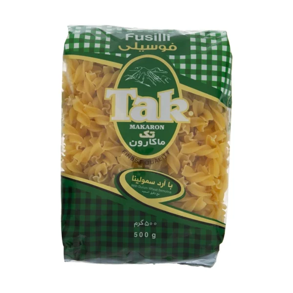 ماکارونی فوسیلی تک ماکارون مقدار 500 گرمی