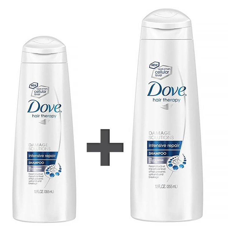 qualityq_90-35249 شامپو موی آسیب دیده داو مدل Intensive Repair حجم 400 میلی لیتر و شامپو Intensive Repair حجم 200 میلی لیتر - تصویر 1